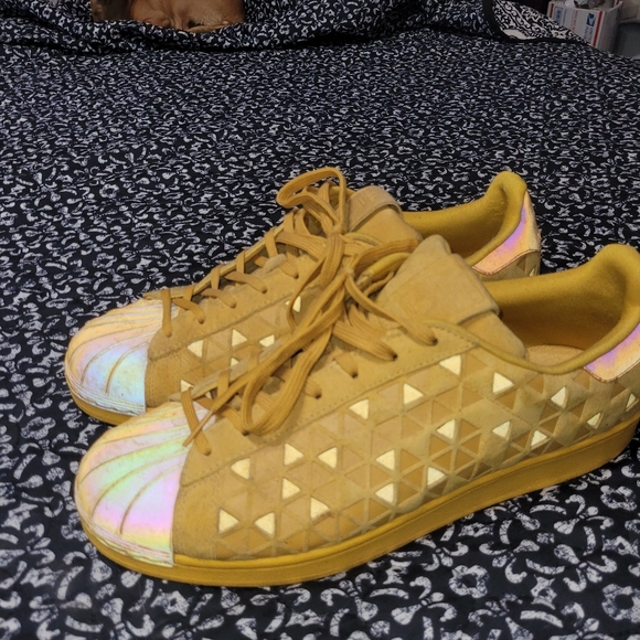 Adidas superstar xeno yellow clam shell toe size 11 aq8182 - Picture 5 of 5
